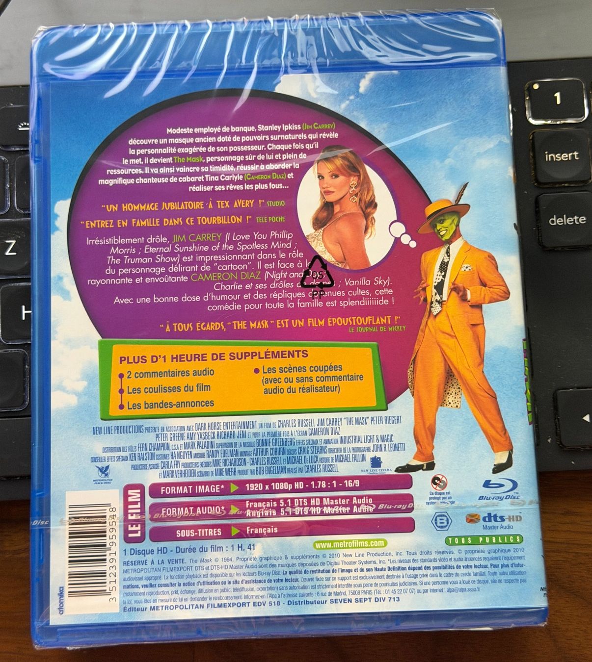 Tutti i DVDs: The Mask (1994) - Blu-ray – Nuovo e nell'imballaggio originale da Semsales venduto da __Florian__ 2