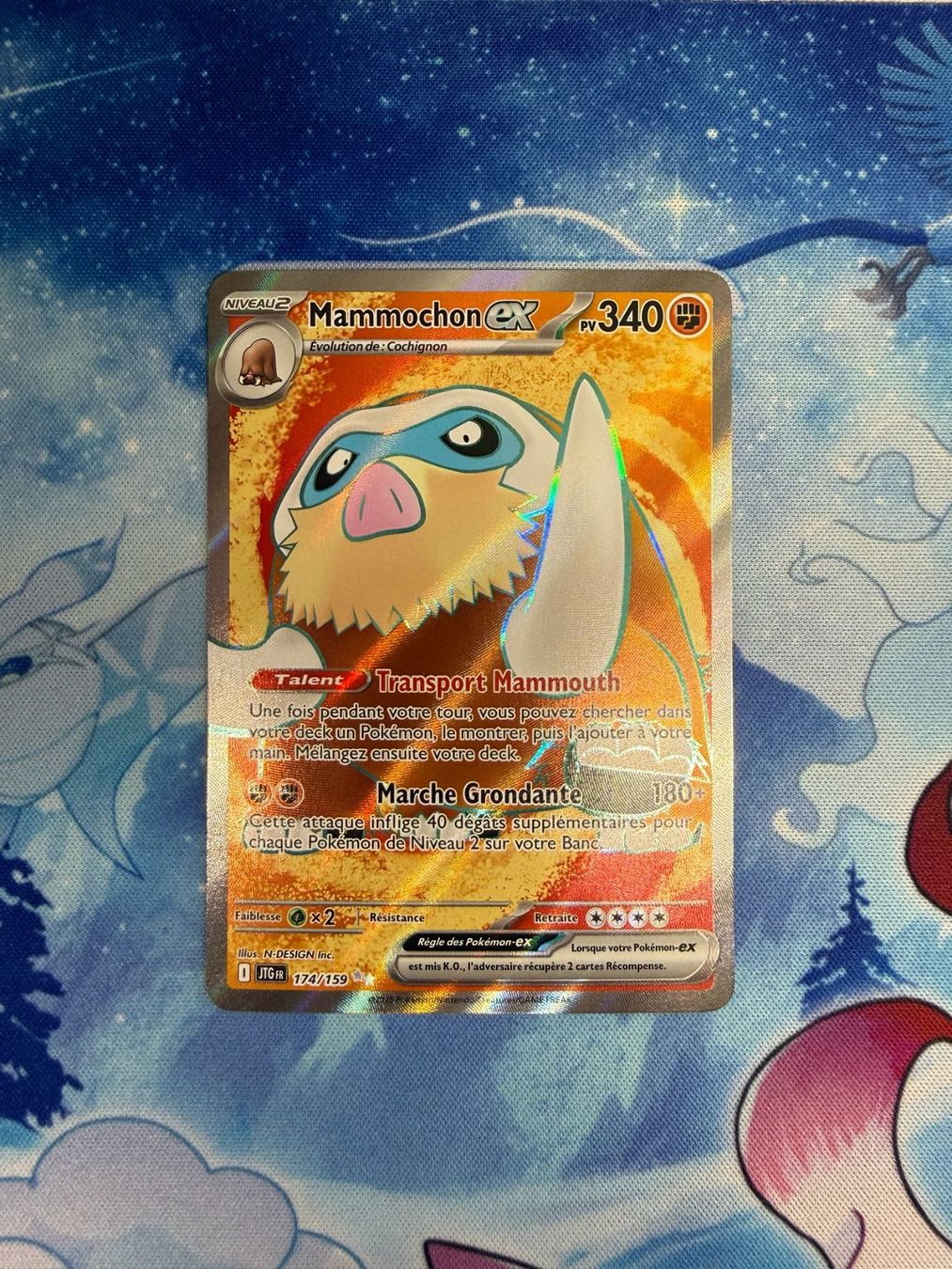 Pokémon Carte collezionabili: Mammochon FA - JTG 174 FR – Nuovo (secondo la descrizione) da Courgenay venduto da ScamBoxOff