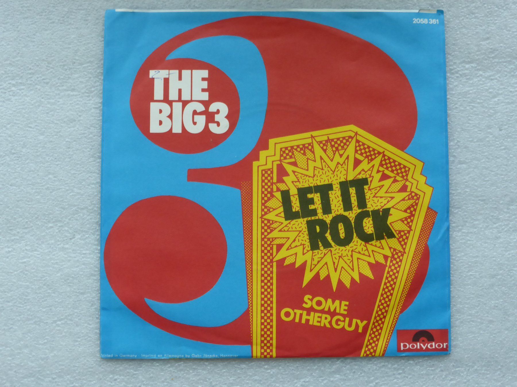 Dischi in vinile: Vinyl Single   THE BIG THREE – Usato da Küssnacht am Rigi venduto da Mondkinder 3