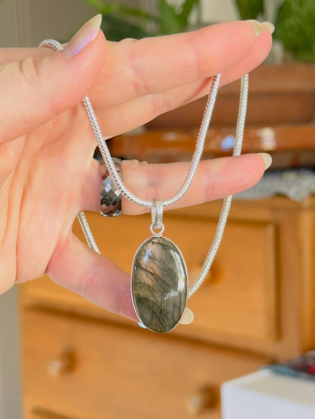 Catenine: Labradorite Gemstone Handmade necklace – Nuovo e nell'imballaggio originale da Genève venduto da AGBERG 9