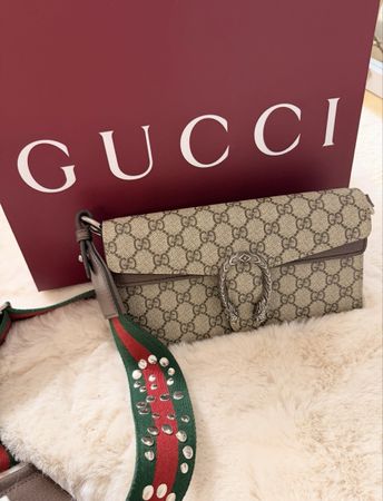 Gucci Dionysus Tasche GG Supreme Canvas braun neuwertig