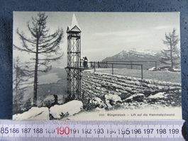 BÜRGENSTOCK LIFT AUF DIE HAMMETSCHWAND SCHNEE BELEBT AK ONW