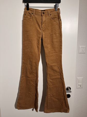 womens high-rise flare leg corduroys - W26 L31