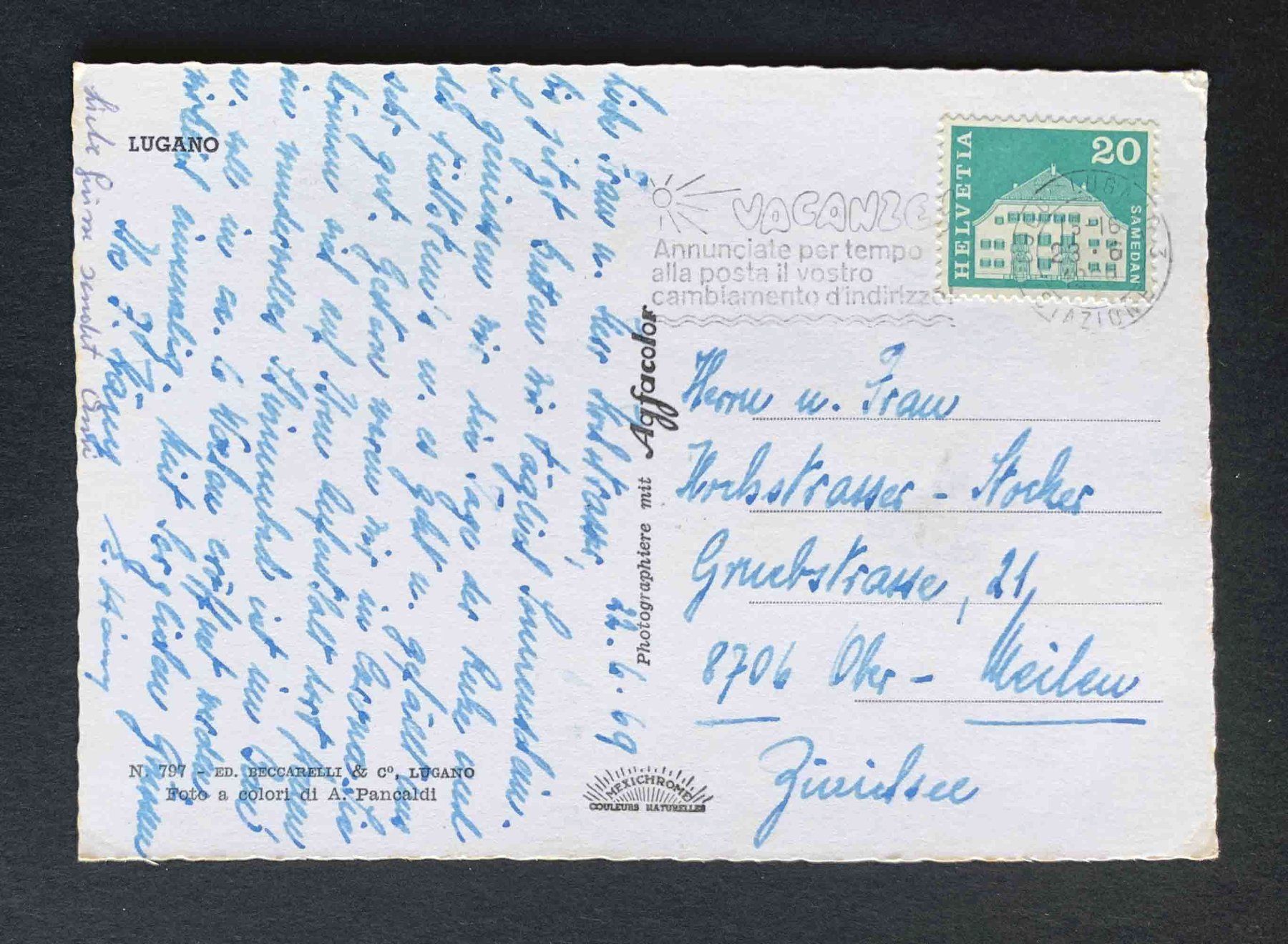 Cartes postales: AK Lugano Agfacolor – D'occasion à Goldau par artelier1 1