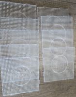 Bügelperlen Vorlagen 11 Stk. transparente Platten gebraucht