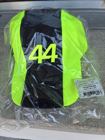 Kappe Lewis Hamilton 44 Neon Gelb Schwarz NEU