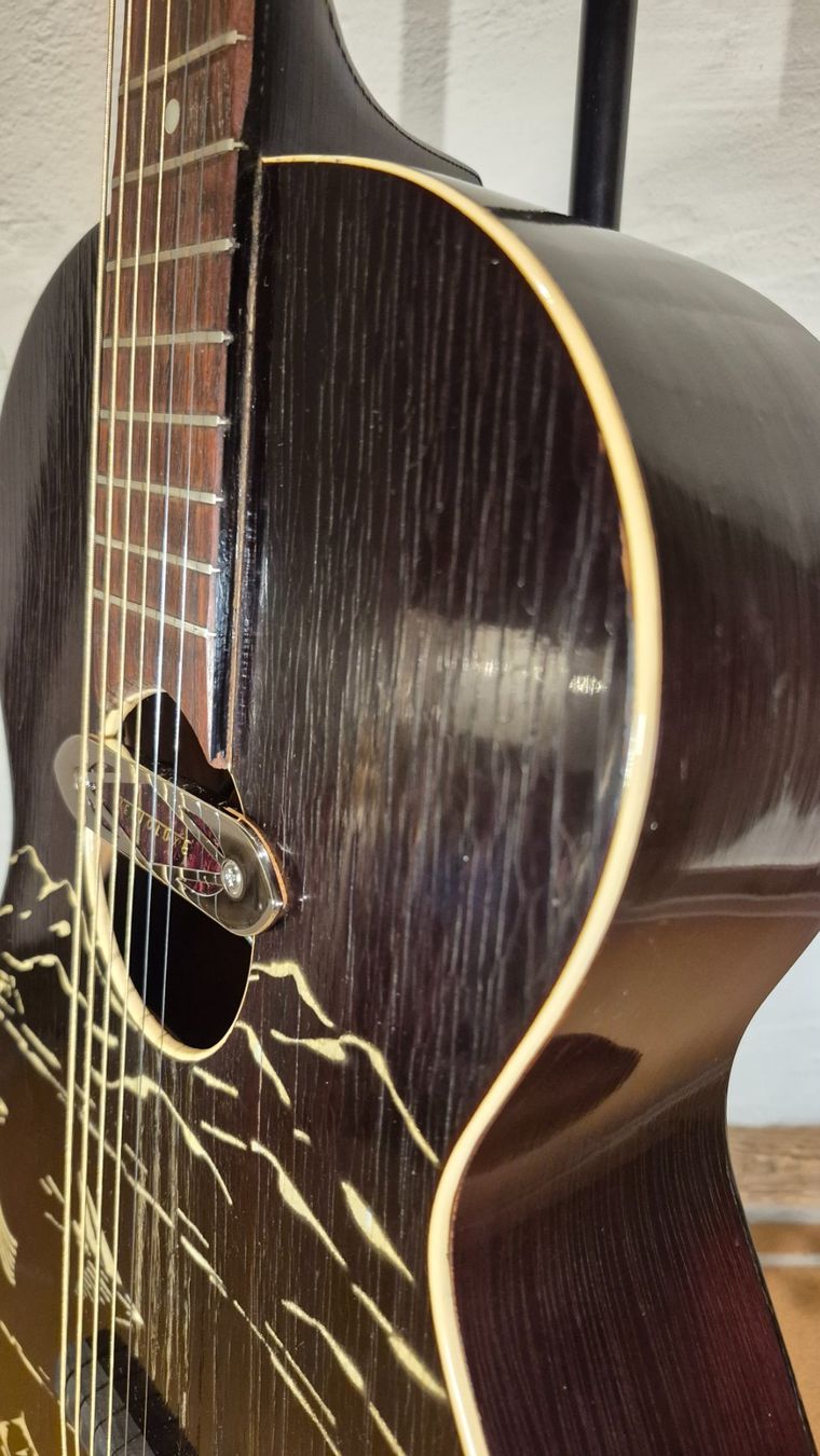 Framus Strumenti musicali: Rubber Bridge Conversion Framus 5/3 Camping 1950er – Usato da Winterthur venduto da NorrSydGuitars 8