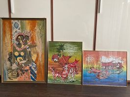 Original Indonesische Batik Bilder