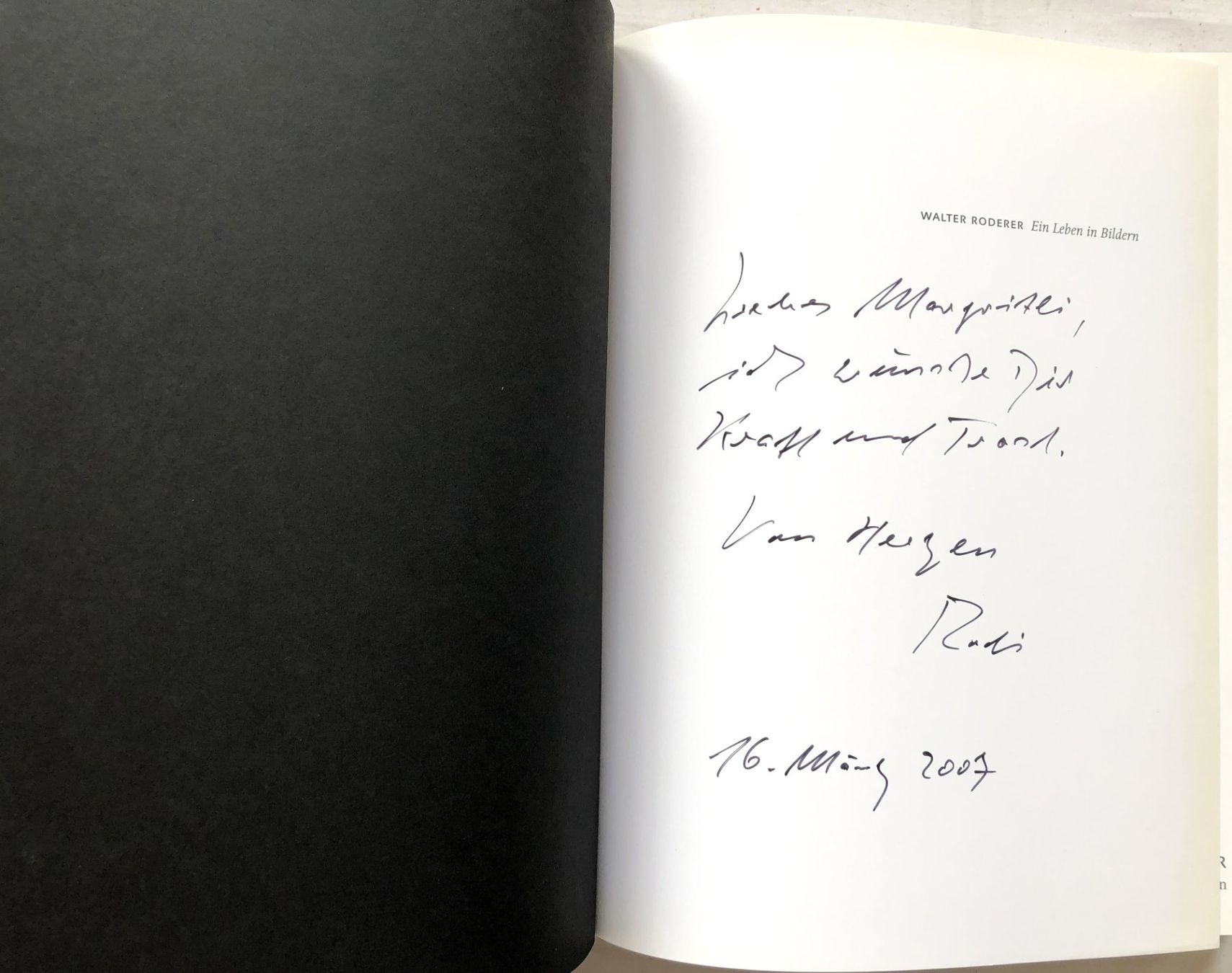 Libri: Walter Roderer - Ein Leben in Bildern - signiert! – Usato da Schaffhausen venduto da durruti 2
