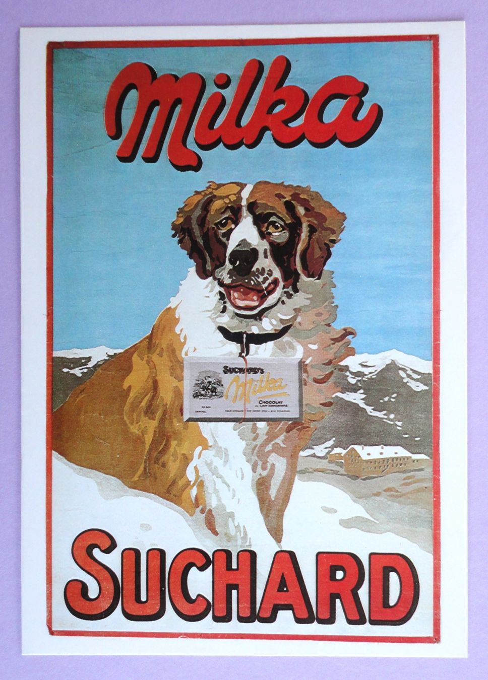 Ansichtskarten: Affiche Milka - Suchard, 1906 – Gebraucht aus Fétigny von Billy2miny