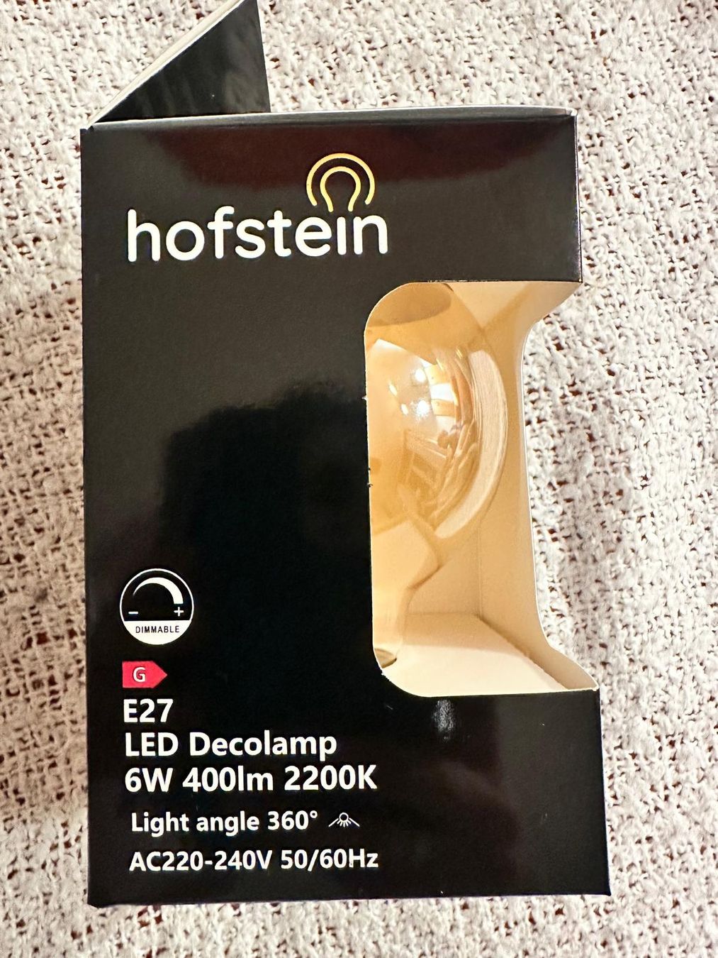 Lampade: 10 Stk. Hofstein LED Decolampe E27, 6W, dimmbar, warmes Lich – Nuovo e nell'imballaggio originale da Davos Clavadel venduto da koc_n9zj