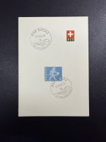 Bad Ragaz K-Stempel auf PTT-Bögli 27.9.1960