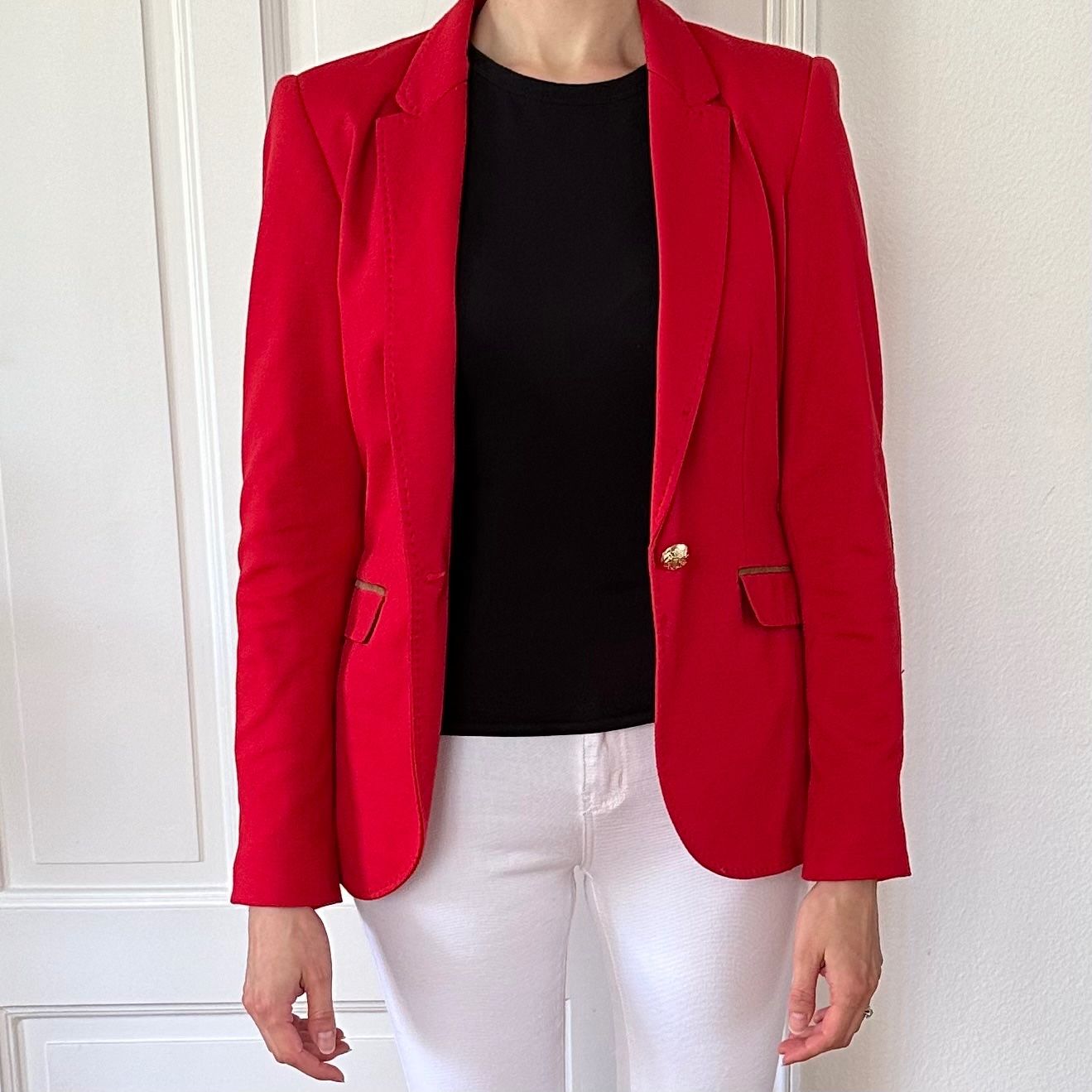 Zara Giacche: Blazer Zara Rot Goldknöpfe Gr. S – Nuovo (secondo la descrizione) da La Tour-de-Peilz venduto da tinazi