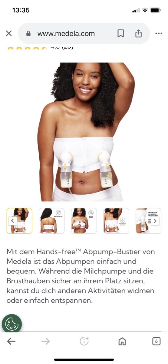 Medela Accessori per l’allattamento: Medela easy expression bustier zum abpumpen Größe M – Usato da Mönchaltorf venduto da Angel789 3