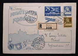 Einschreibe Ganzsache Philatelisten Kongress 1929