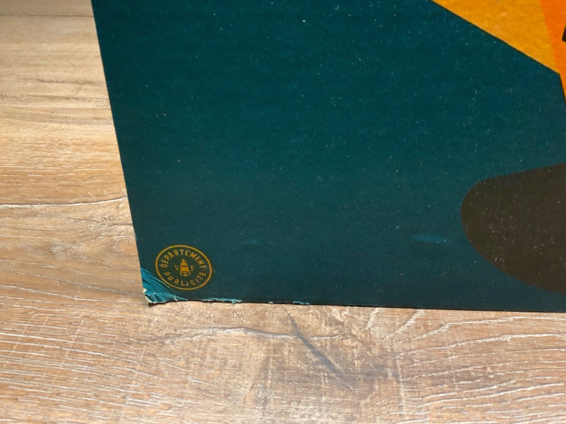 Schilder: 2 Fabriken 1 Zigarette, Vintage Reklame Schild, – Gebraucht aus Willisau von Minali 2