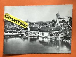 Schaffhausen Rheinpartie mit Munot 1965,
