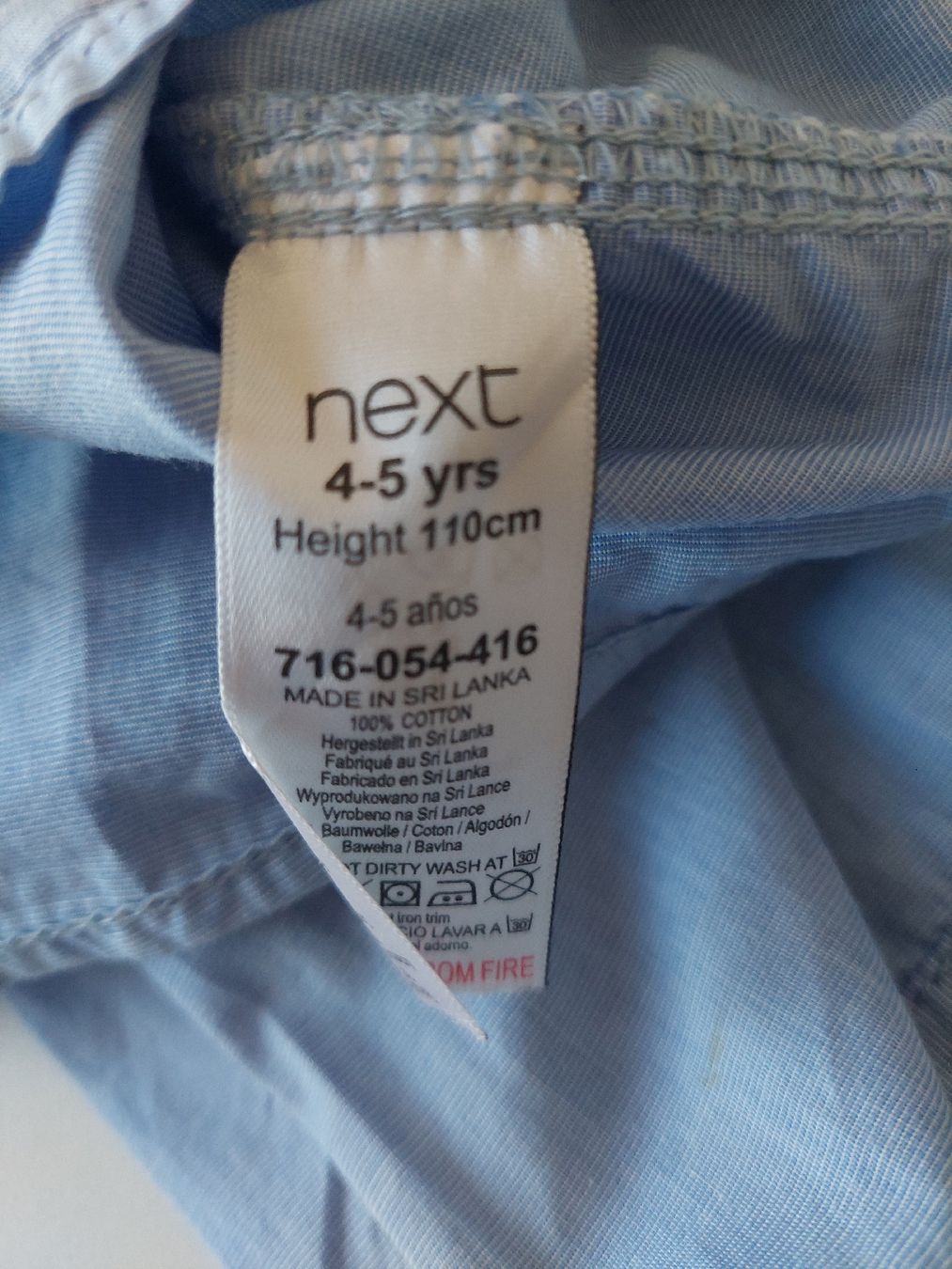 Next Camicie, T-shirt & Polo: Next Hemd hellblau Grösse 110cm 4-5 Jahre gebraucht – Usato da Zürich venduto da Taxista 4