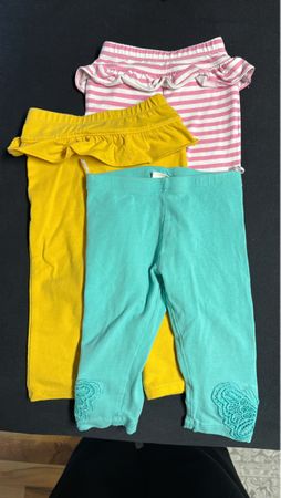 3 Kinder Leggings Set bunt gebraucht