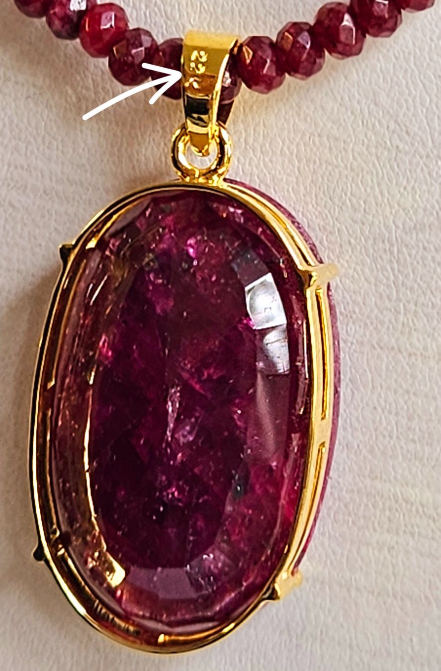 Pendentifs: Rubin Gold Anhänger – Neuf avec emballage d'origine à Zürich par adriben 3