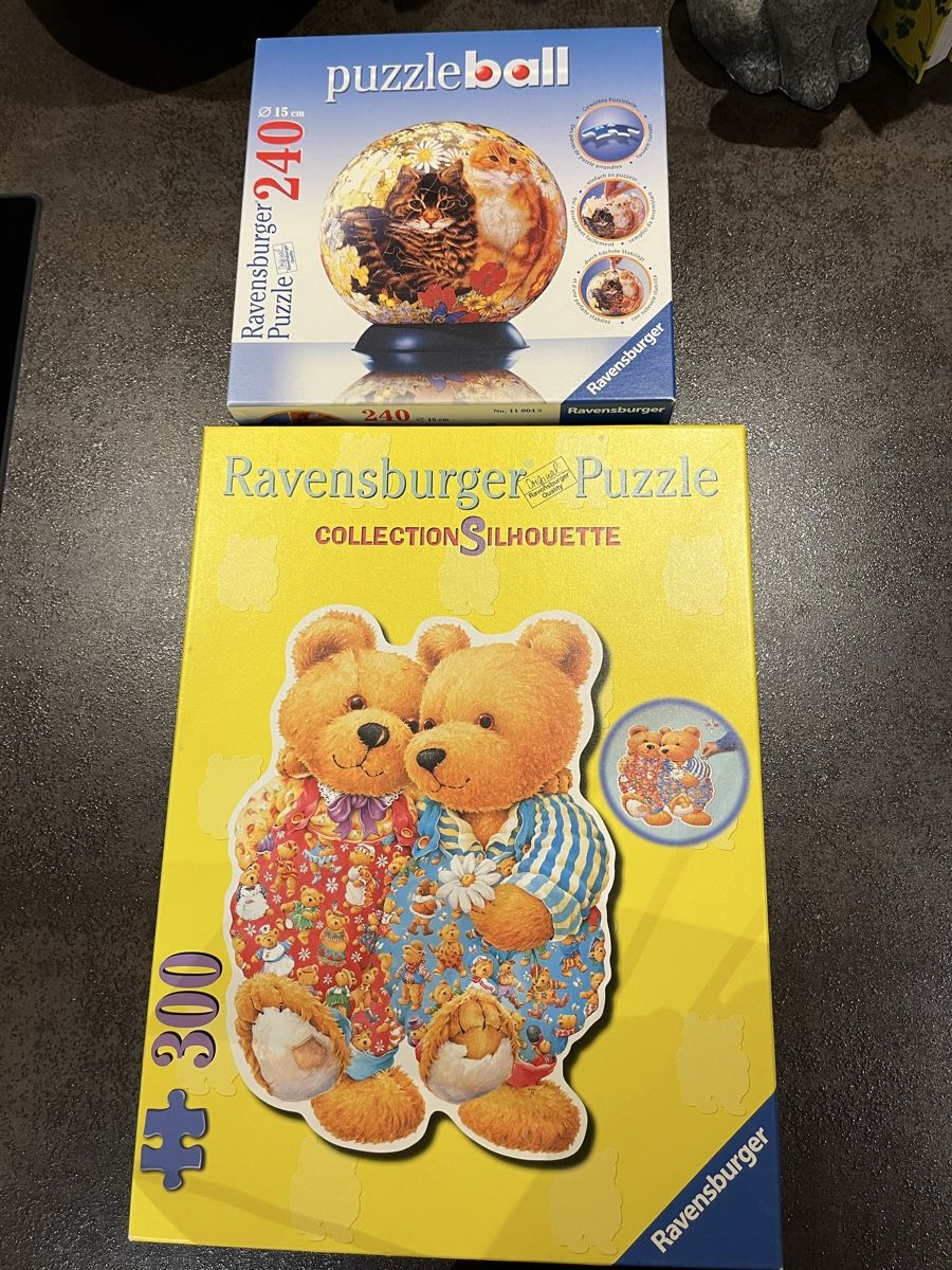 Ravensburger Puzzle: Puzzle Katze Bär Puzzleball – Usato da Amlikon-Bissegg venduto da Rahelbr5