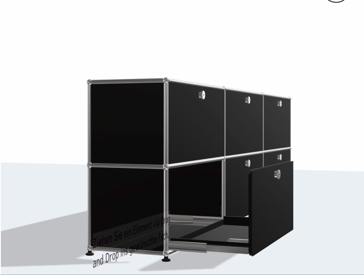 USM Regale: USM Haller-Regal in graphitschwarz – Gebraucht aus Iragna von ailtire 5