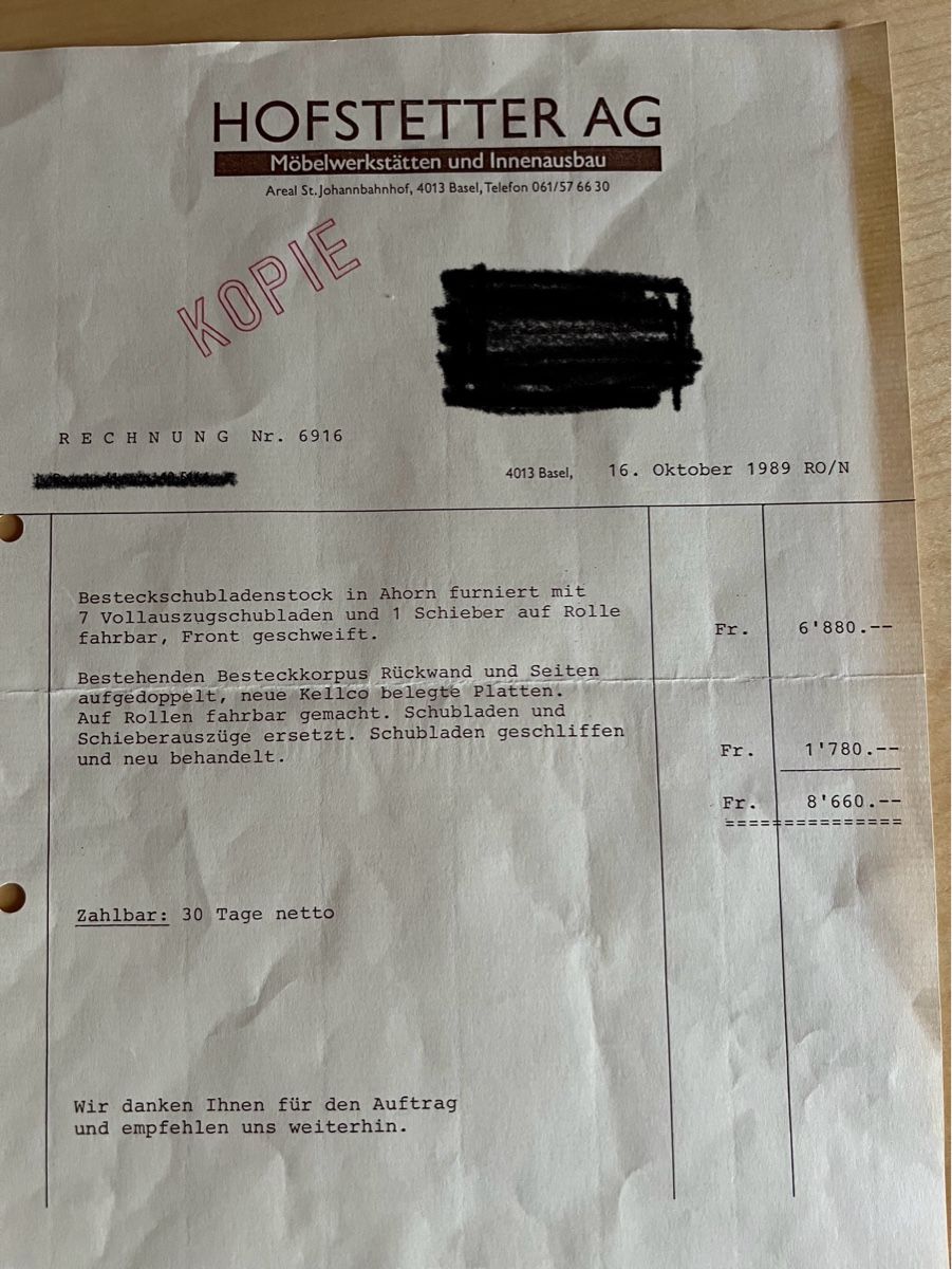 Kommoden: Schubladenstock Ahorn – Gebraucht aus Therwil von rowe-spezial 5