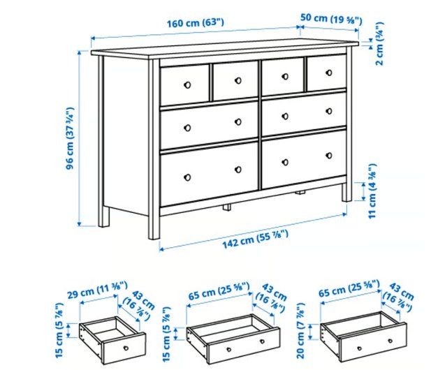 Cassettiere: Kommode - IKEA HEMNES mit 8 Schubladen Rostrot – Usato da Hagendorn venduto da and_f6dj 6