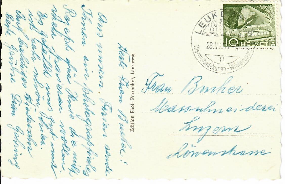 Cartoline postali: Leuker-Bad , die Fussbäder – Usato da Hochdorf venduto da Ziegel-16 1