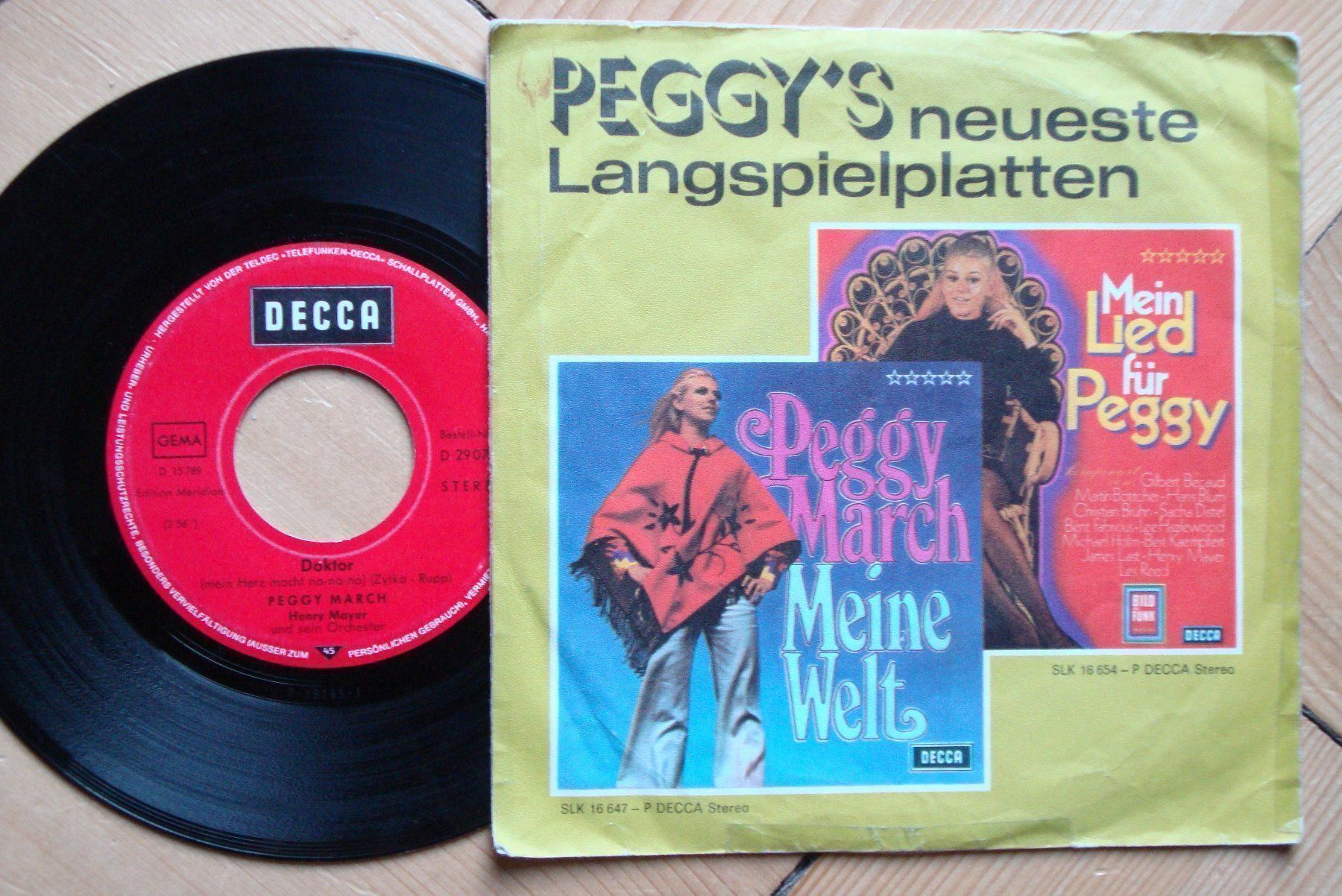 Dischi in vinile: PEGGY MARCH -EINMAL VERLIEBT IMMER VERLI – Usato da Bern venduto da Uli_10_11 1