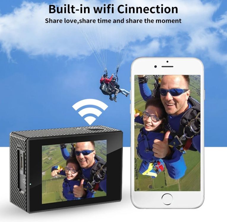 🇫🇷 Action Kamera Ultra HD 4k/30fps WLAN 2,0 Zoll 170d wass | Kaufen auf ...