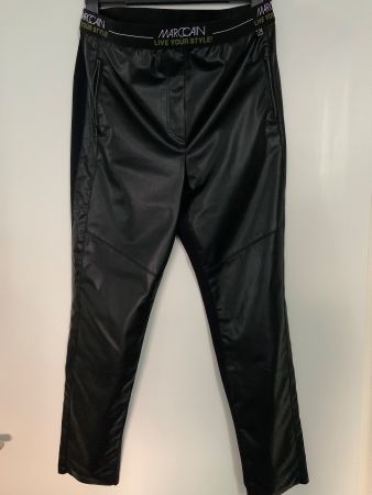 Marc Cain Hose in Lederoptik, schwarz, Grösse Nr. 4