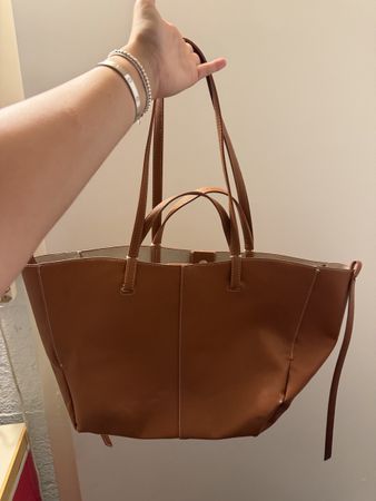 Shopper Tasche braun mit Innentasche guter Zustand