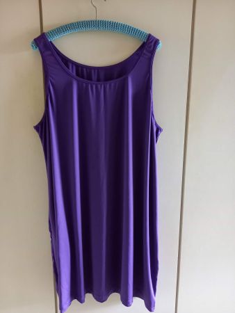 Lila Longshirt/Sommerkleid Gr. 52/54, luftig und leicht,