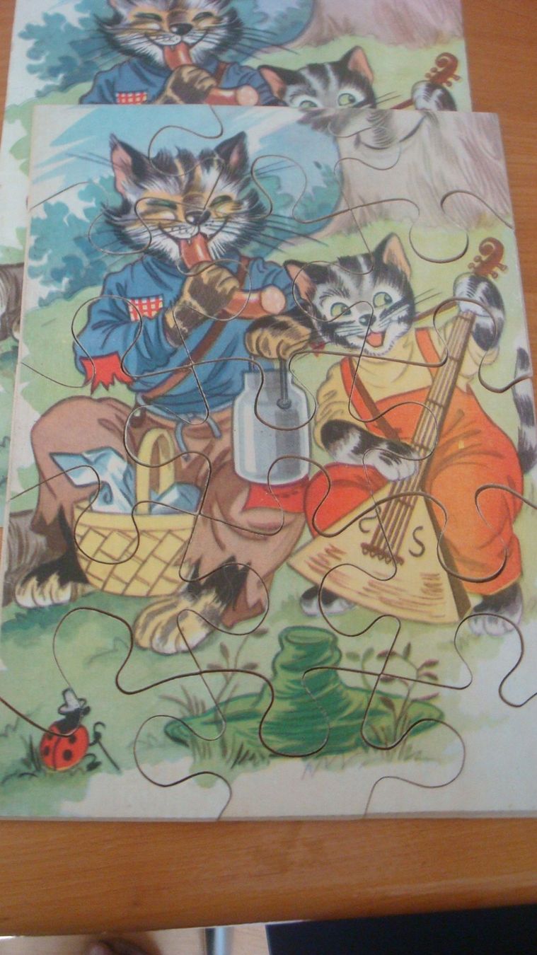 Penelope Puzzles: Penelope Holzpuzzle 4 x Katzen – Gebraucht aus Münchenstein von Pesci6 2