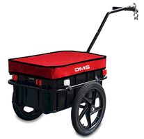DMS Fahrradanhänger 70L rot