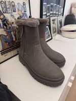 Winterstiefel gefüttert grau Grösse 41 neuer Zustand