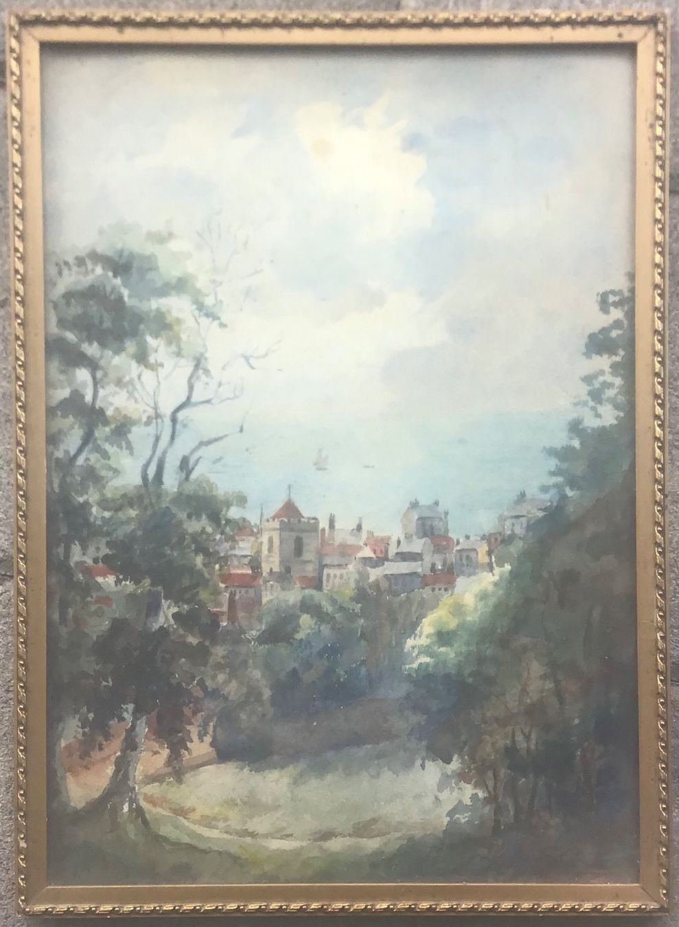 Gemälde: AQUARELL MIT RAHMEN GRÖSSE 36X26CM – Gebraucht aus Gersau von grafik-kunst 5