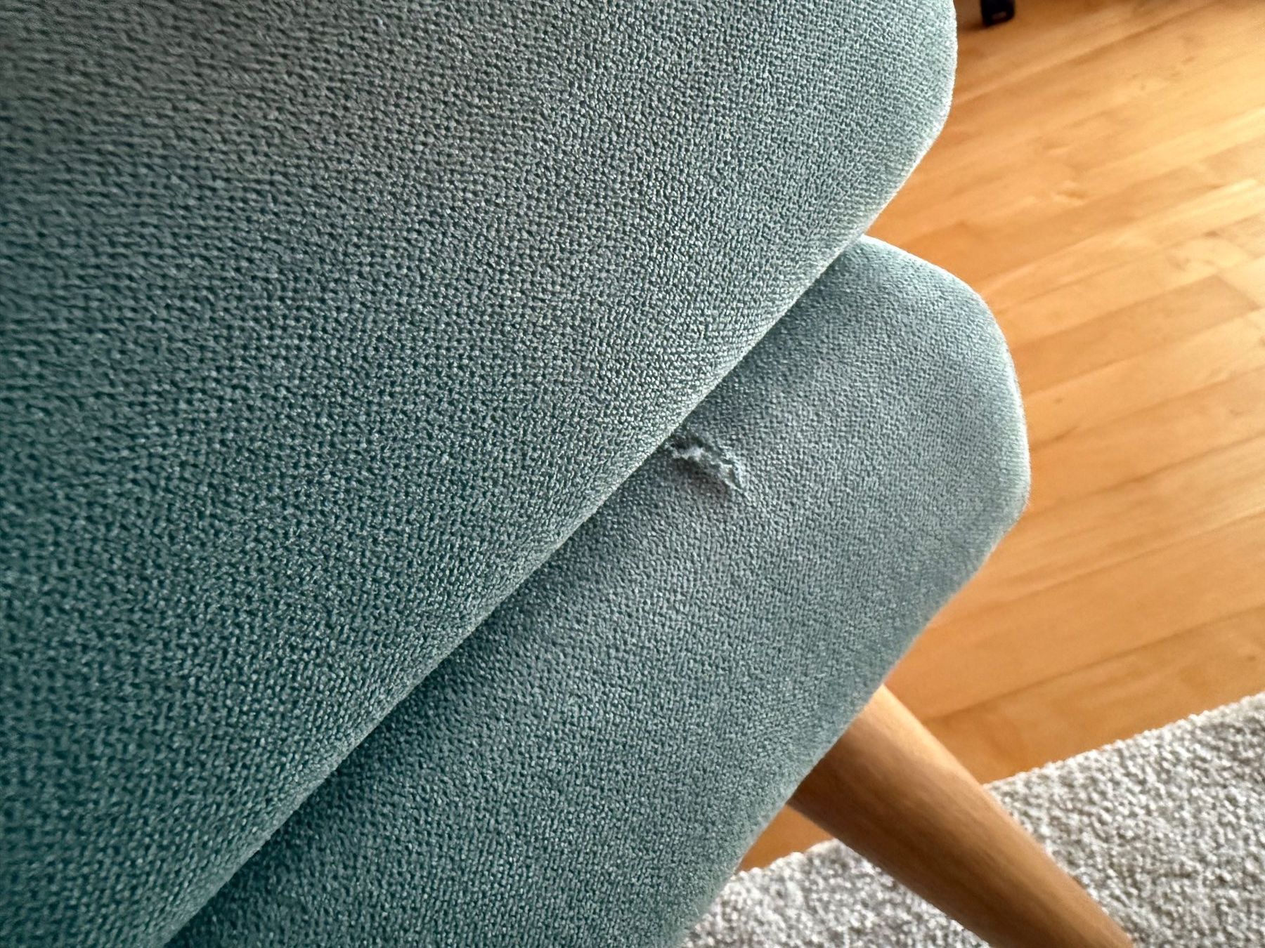 Livique Sessel: Ohrensessel mit Hocker mintfarben, gebraucht – Gebraucht aus Biel/Bienne von 0312tanja 3