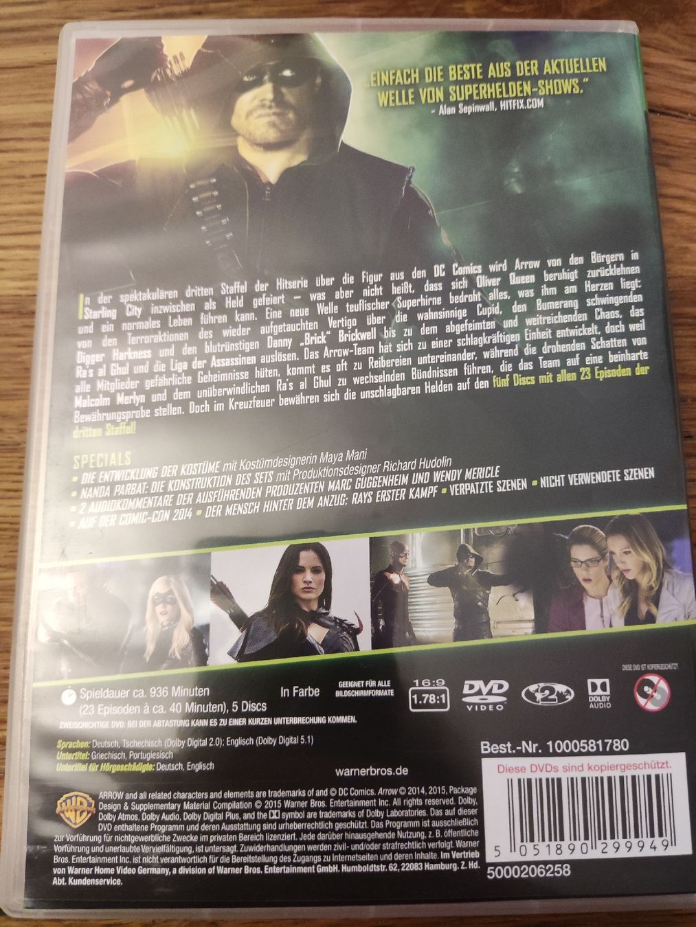 Tutti i DVDs: Arrow - die komplette dritte Staffel - DVD – Usato da Oberembrach venduto da giu_7ksd 1