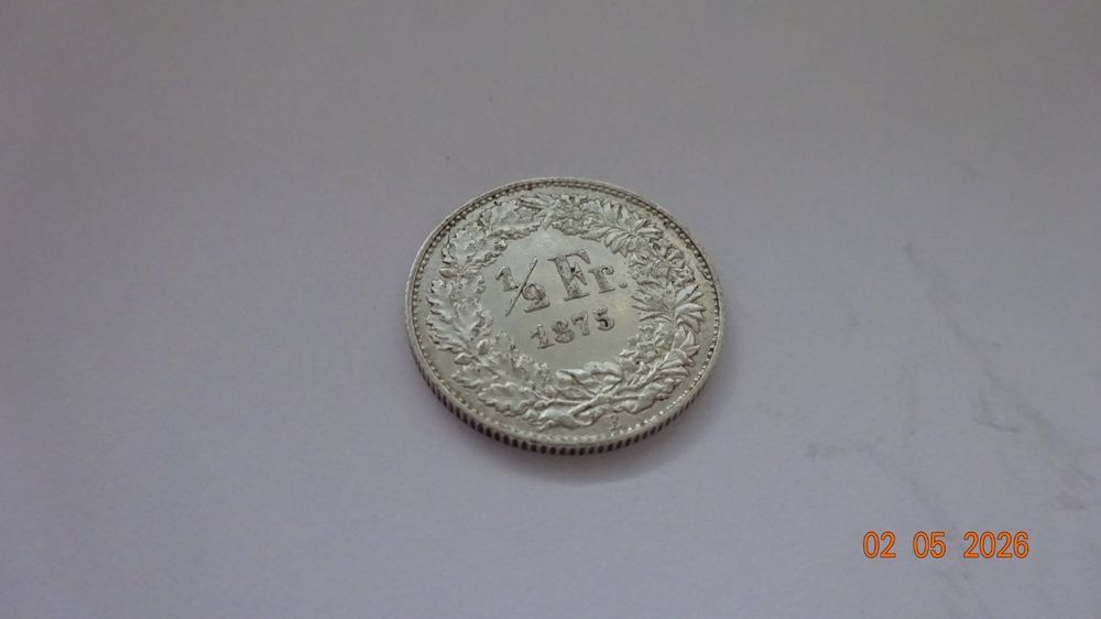 Tutti le monete: 50 Rappen 1875 Unz. – Usato da bassecourt venduto da Oursvert 1
