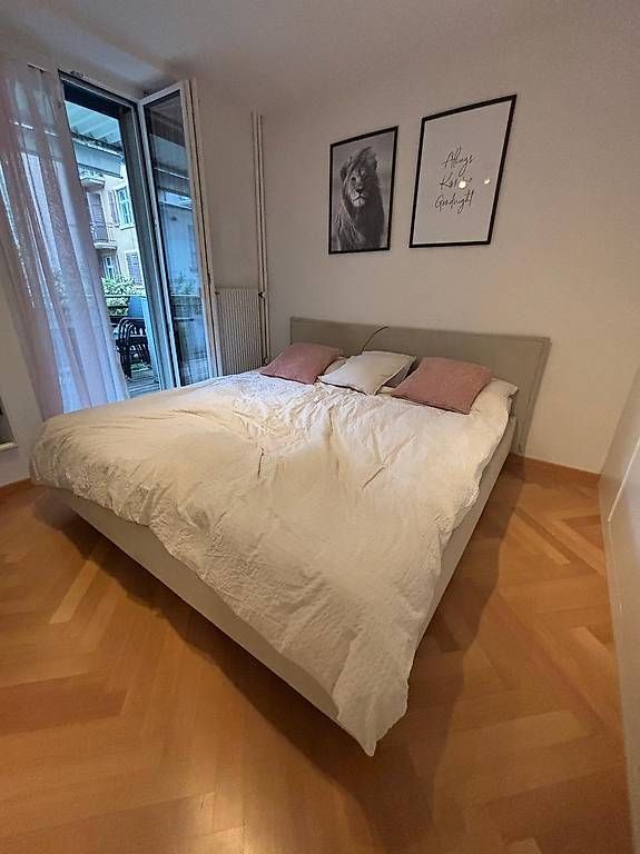 Letti: Bett beige inkl. Lattenrost und Matrazen – Usato da Kriens venduto da janus17