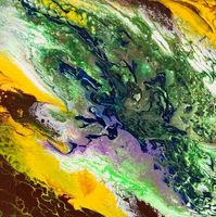 Acrylbild Nr. 6976, Grösse 20x20cm, Handgemaltes Unikat
