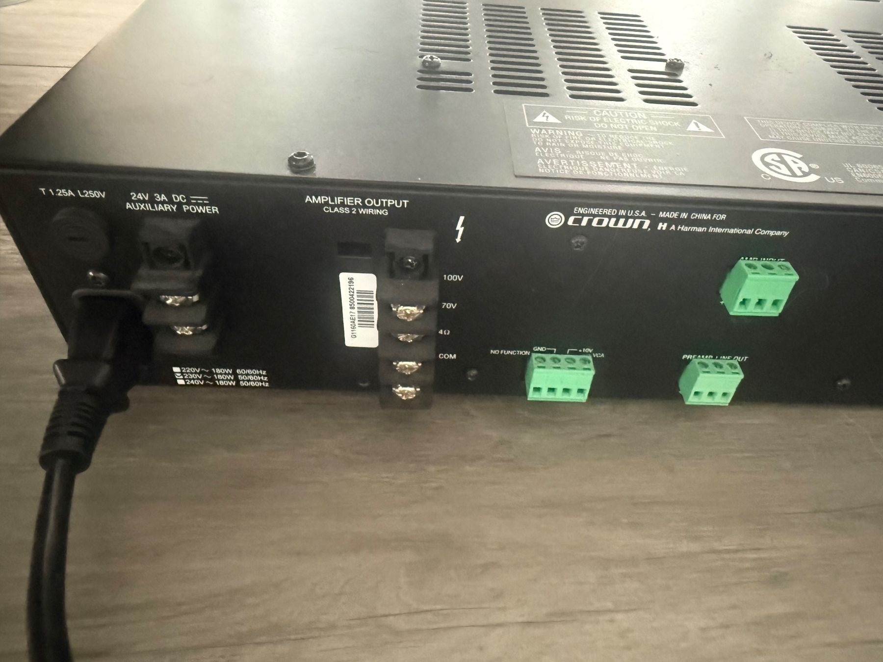 Amplificateurs: Crown 1160A Endstufe – D'occasion à Sirnach par theitguy8370 3