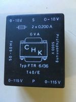 Printtrafo 2x18V 6VA
