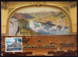 2002_1046_100 Jahre Bundeshaus_MAXIMUMKARTE MK 33_ET BERN 3!