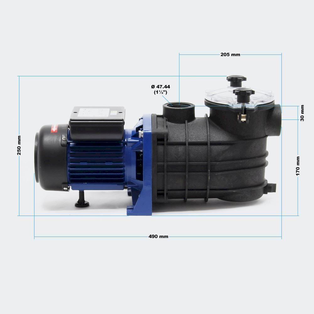 Pompe & Parti di ricambio: Wiltec Poolpumpe 17700l/h 1100W – Nuovo e nell'imballaggio originale da Bottighofen venduto da zaap 5
