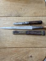 Coltello antico con fodero lotto 2 pezzi oggetto da collezio