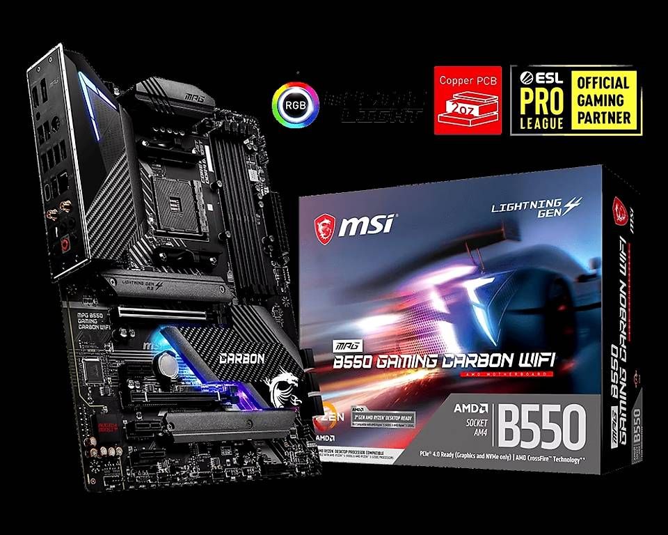 MSI Schede madri: MSI B550 Gaming Carbon WiFi – Nuovo (secondo la descrizione) da Trachslau venduto da waynhaluong