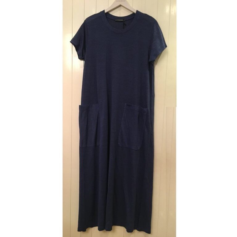 Vestiti: GWhite langes KA Kleid Leinen Jersey iris blau Gr 38 – Nuovo e nell'imballaggio originale da Zürich venduto da rar_b2y9